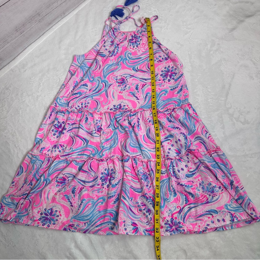 Lilly Pulitzer Pink and Blue Patterned Dress Size S - Picture 5 of 5